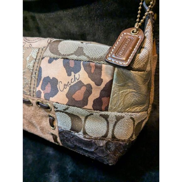 Vintage Coach Gallery patchwork mini Sufflette. In excellent condition. - Picture 2 of 11